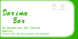 dorina bor business card